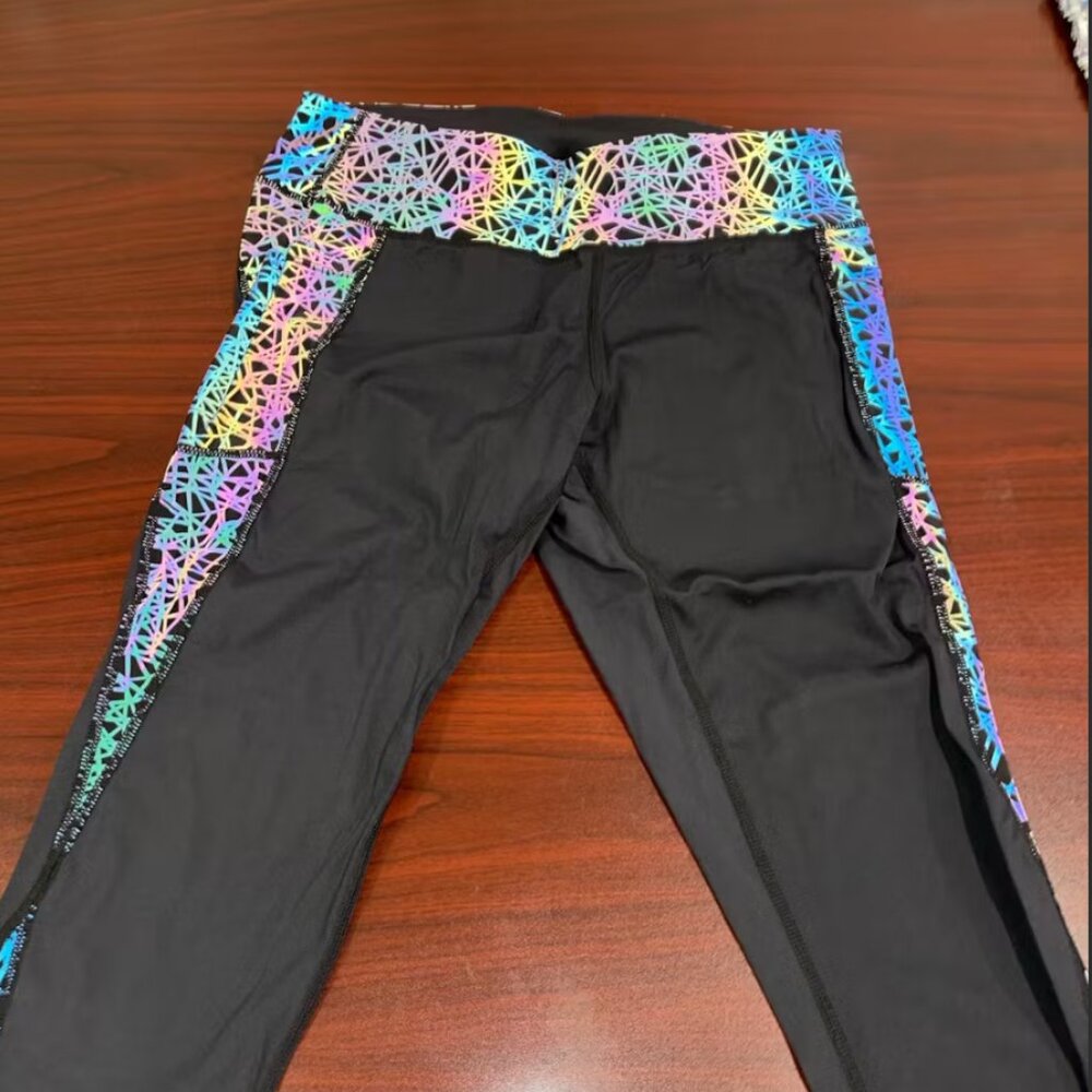 Holographic Black Leggings